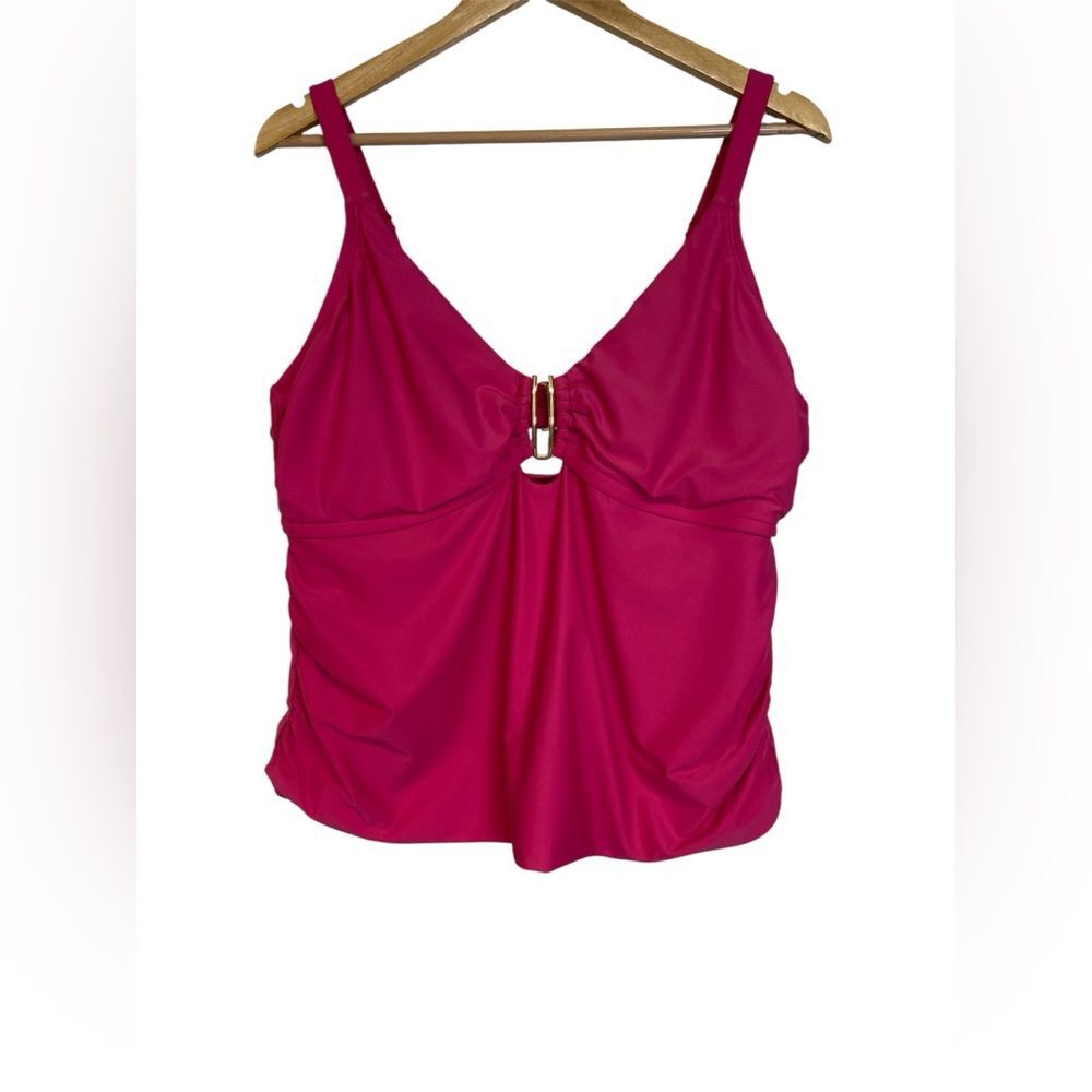 Time and Tru Plus Size Pink Tankini Swim Top Size 2X